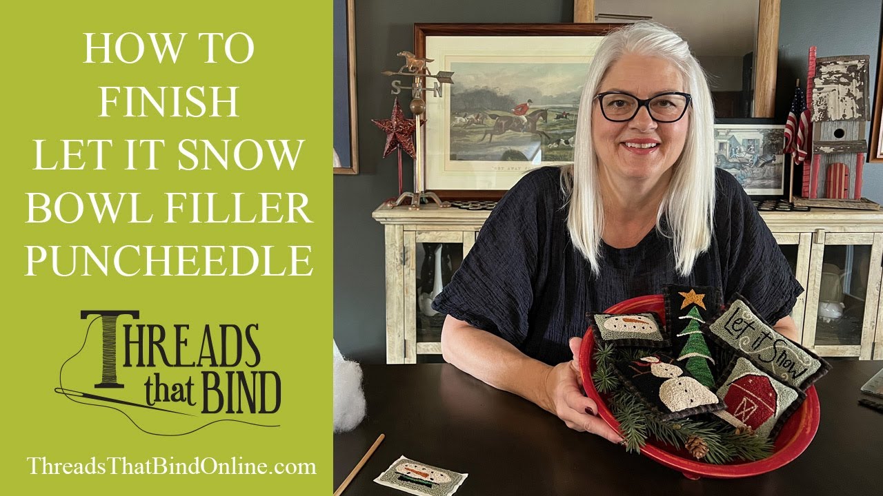 How To Finish #733 Let It Snow Threads That Bind