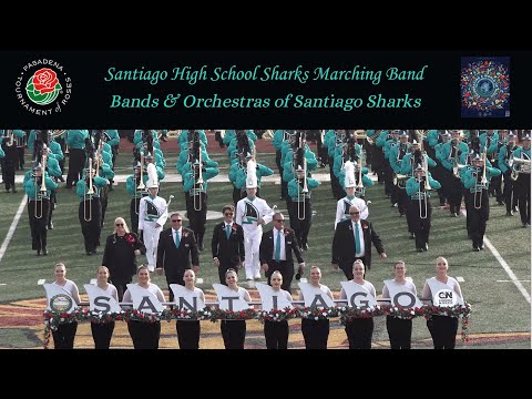 Santiago High School Sharks Marching Band - 2024 Pasadena Bandfest