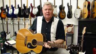 Video thumbnail for Epiphone FT-130 Acoustic Guitar by Stephen Stern