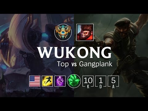Wukong Top vs Gangplank - NA Challenger Patch 8.20