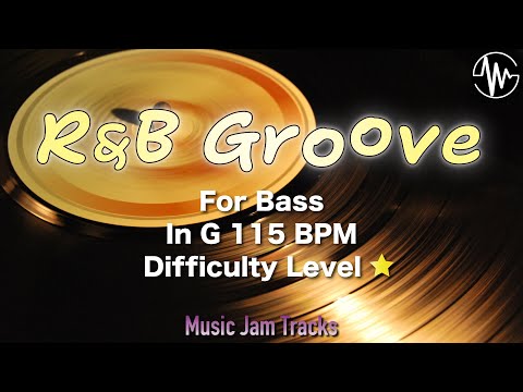R&B Groove Jam for【Bass】G Major BPM115 | No Bass Backing Track