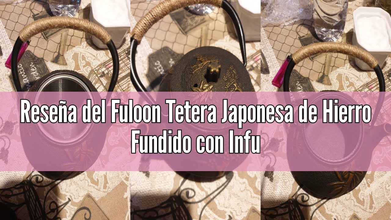 Reseña del Fuloon Tetera Japonesa de Hierro Fundido con Infusor, 30oz/0.9L Tetera Portatil China Ant