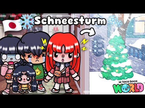 THE SNOW STORM HAS LOCKED US IN… 🌨️🏠 Toca Boca Japan Story German 🇯🇵
