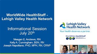 WorldWide Nurse Chat: Meet LVHN (webinar replay)