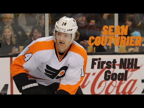 Sean Couturier #14 (Philadelphia Flyers) first NHL goal Oct 18, 2011 (Classic NHL)