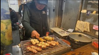 西成のディープな焼き鳥屋台 やき鳥ジロー Old style Japanese Street foods Yakitori in Nishinari