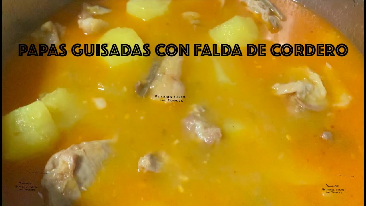 PATATAS GUISADAS CON FALDA DE CORDERO