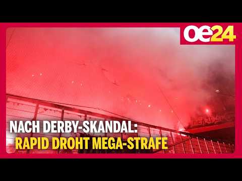 Nach Derby-Skandal: Rapid droht Mega-Strafe