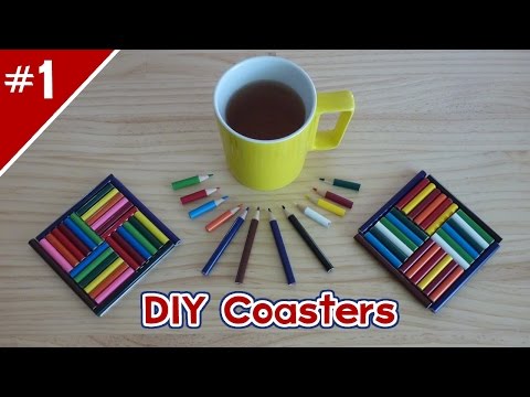 DIY Colored Pencil Coasters! - Part 1 of 2 Video
