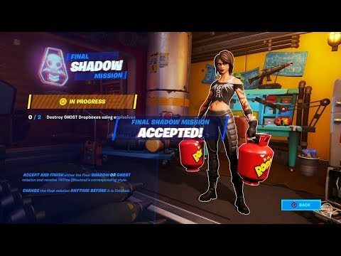 Fortnite - Destroy Ghost Dropboxes Using Explosives Locations (TNTina Trial Challenges)