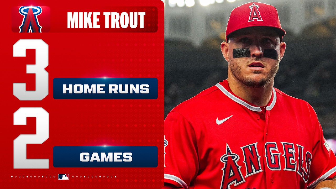 Mike Trout has hit THREE HOMERS in his last TWO GAMES at Yankee Stadium! 💪 | MLB Highlights