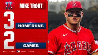 Mike Trout has hit THREE HOMERS in his last TWO GAMES at Yankee Stadium! ???? | MLB Highlights