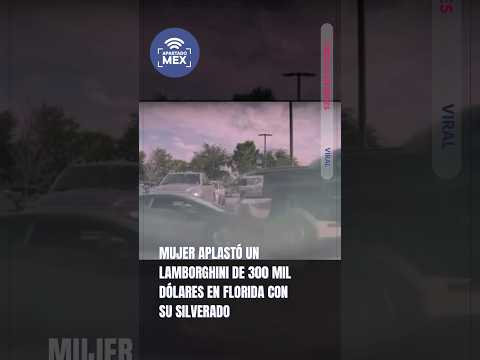 ¡DE PELÍCULA! 🏎️💥 CAMIONETA "MONSTRUO" APLASTA LAMBORGHINI EN FLORIDA
