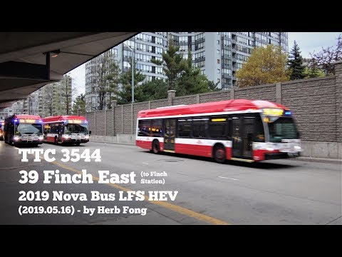 TTC Toronto | ride on 3544 on 39 Finch East (2019 Nova Bus LFS HEV)