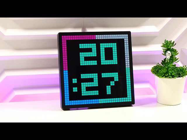 Vídeo relacionado con Omquot Pantalla LED Pixel Art Personalizable con Funcionalidad Versátil para una Comodidad Inteligente en Espacios Sociales