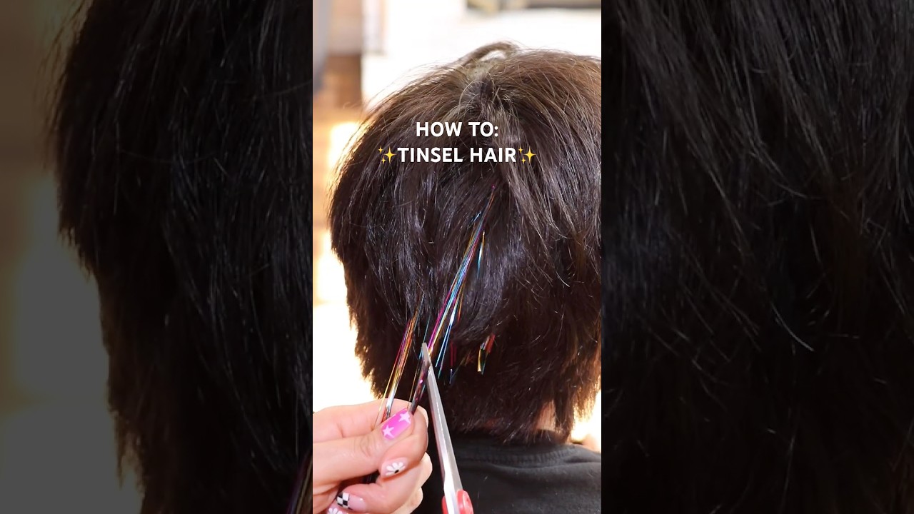 ✨ Easy Tinsel Hair Tutorial – Under $8! 💖