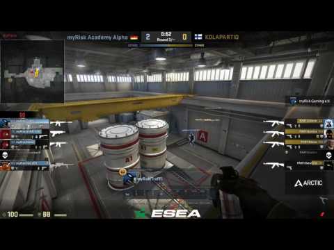 [myRisk TV | SlicewOw] myRisk CS:GO Academy Alpha vs. KOLAPARTIO - ESEA S25 Open - de_nuke
