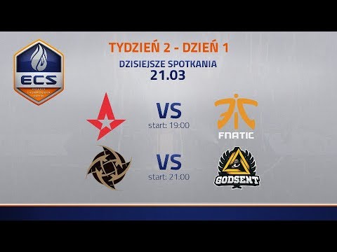 ECS Sezon 5 | Astralis vs Fnatic, NiP vs Godsent | komentuje: vuzzey