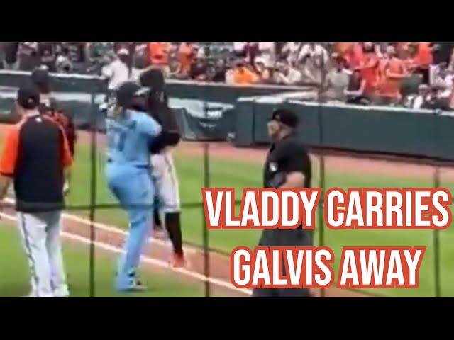 Orioles and Blue Jays dugouts empty, a breakdown