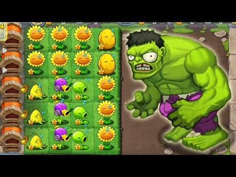PvZ 3 Online Mod 100% ZOMBIE HULK vs Team Plants Fight!