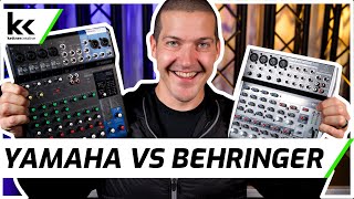 Video thumbnail for Yamaha MG10XU vs Behringer Xenyx Q1202 USB Audio Mixer by Kettner Creative