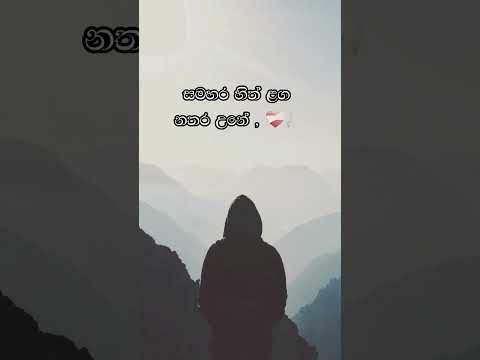කතාව ඇත්ත නම් කමෙන්ට් කරන්න 🥺🥀sinhala wadan tik tok whatsapp status  | sinhala whatsap stories