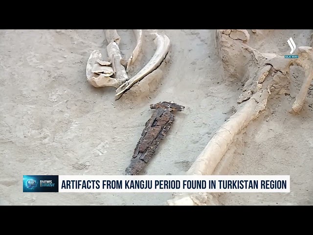 Türkistan ilinde Kangyu dönemine ait silahlar ve kalıntılar bulundu