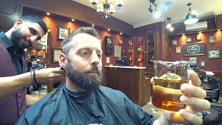 $15 Luxury Barber Rhodes: Mucho Gongo Overdoso 🇬🇷