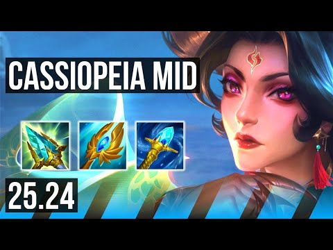 CASSIOPEIA vs GALIO (MID) | Good KDA: 11/1/9 | EUW Master | 25.24