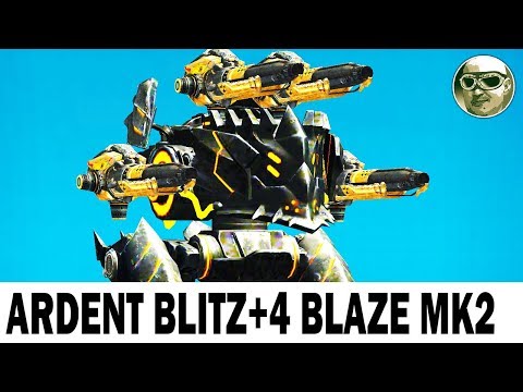 ARDENT BLITZ & 4 BLAZE MK2 + PILOT CLIVE VICIOUS WAR ROBOTS MAX GAMEPLAY