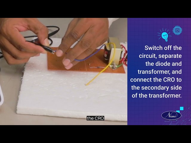 construct Half , full wave bridge rectifiers using semiconductor diode