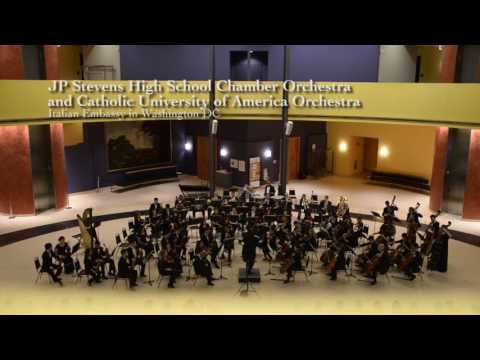 JPS Chamber Orchestra and CUA's Orchestra performance at the Italian Embassy in Washington DC