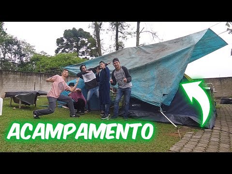 ACAMPAMENTO NO QUINTAL DE CASA !!