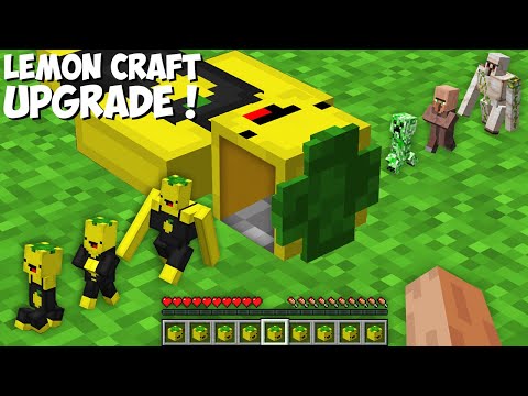 Why did I TRANSFORM ALL MOBS INTO LEMON CRAFT MOBS in Minecraft ? INCREDIBLE LEMON CRAFT UPGRADE !