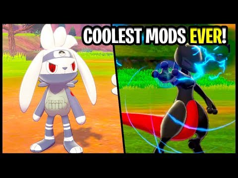 COOLEST MODDED Pokemon EVER!? Kakashi Raboot & Shadow Scorbunny in Pokemon Sword and Shield