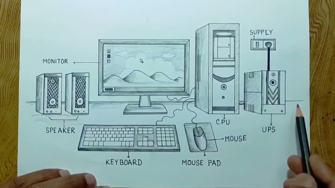 Easy desktop computer drawing