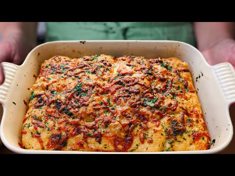 Cheese Pull-Apart Garlic Bread l Made With No-Knead Focaccia Dough