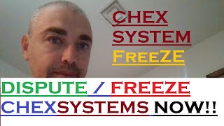 REMOVE and FREEZE CHEXSYSTEMS - Dispute Negative Items and Hard Inquiries on Consumer Reporting Co.