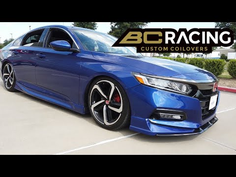 BC RACING COILOVERS ON 2019 HONDA ACCORD SPORT