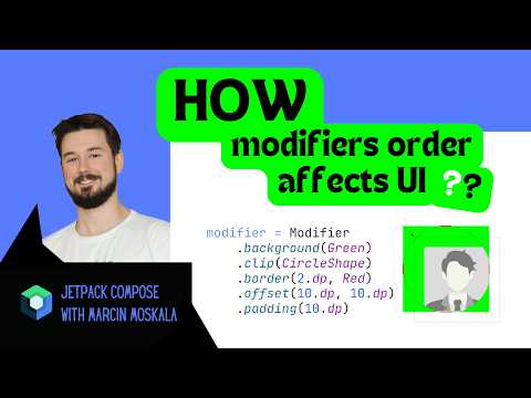 How modifiers order affects UI and its behavior.