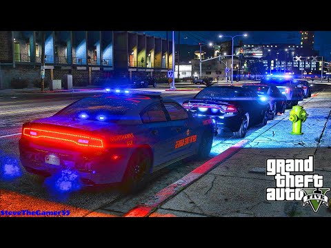 Playing GTA 5 As A POLICE OFFICER Highway Patrol| GSP 722|| GTA 5 Lspdfr Mod| 4K