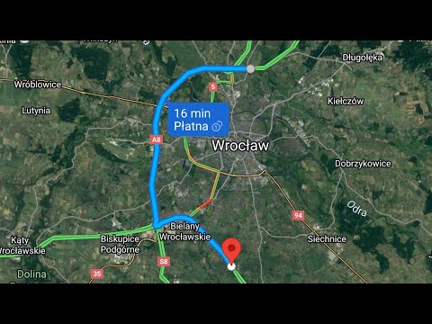CabView - A8/A4 obwodnica autostradowa Wrocławia.
