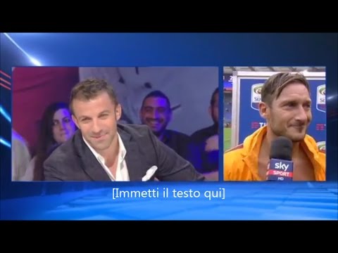 Totti sfotte Del Piero ... diciamo