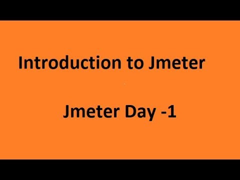 Introduction to Jmeter|Jmeter for performance testing|Jmeter Trial class -1