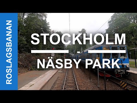 TRAIN DRIVER'S VIEW: Stockholms Östra-Näsby Park (narrow gauge)