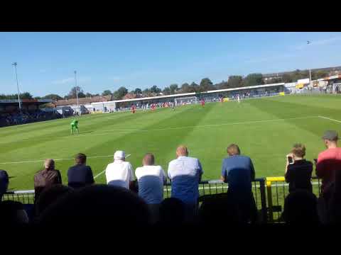Havant and waterlooville vs Hartlepool. 1st penalty