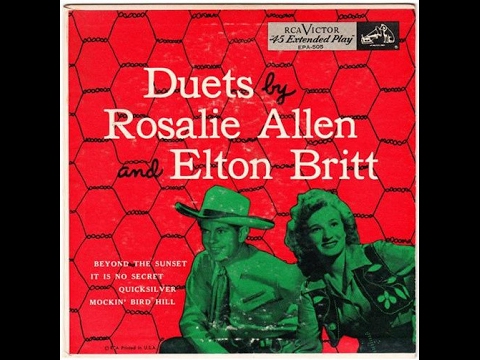 The Three Suns with Rosalie Allen and Elton Britt - Beyond The Sunset [1949]