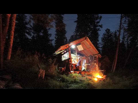 В августе на пару дней в избу  ДАМБА НА РЕКЕ