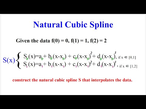 How to Construct a Natural Cubic Spline | Step-by-Step with Example