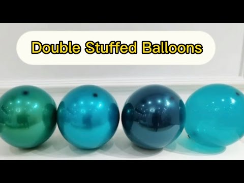 How to Double stuffed dark teal balloon | Balloon Decoration ideas